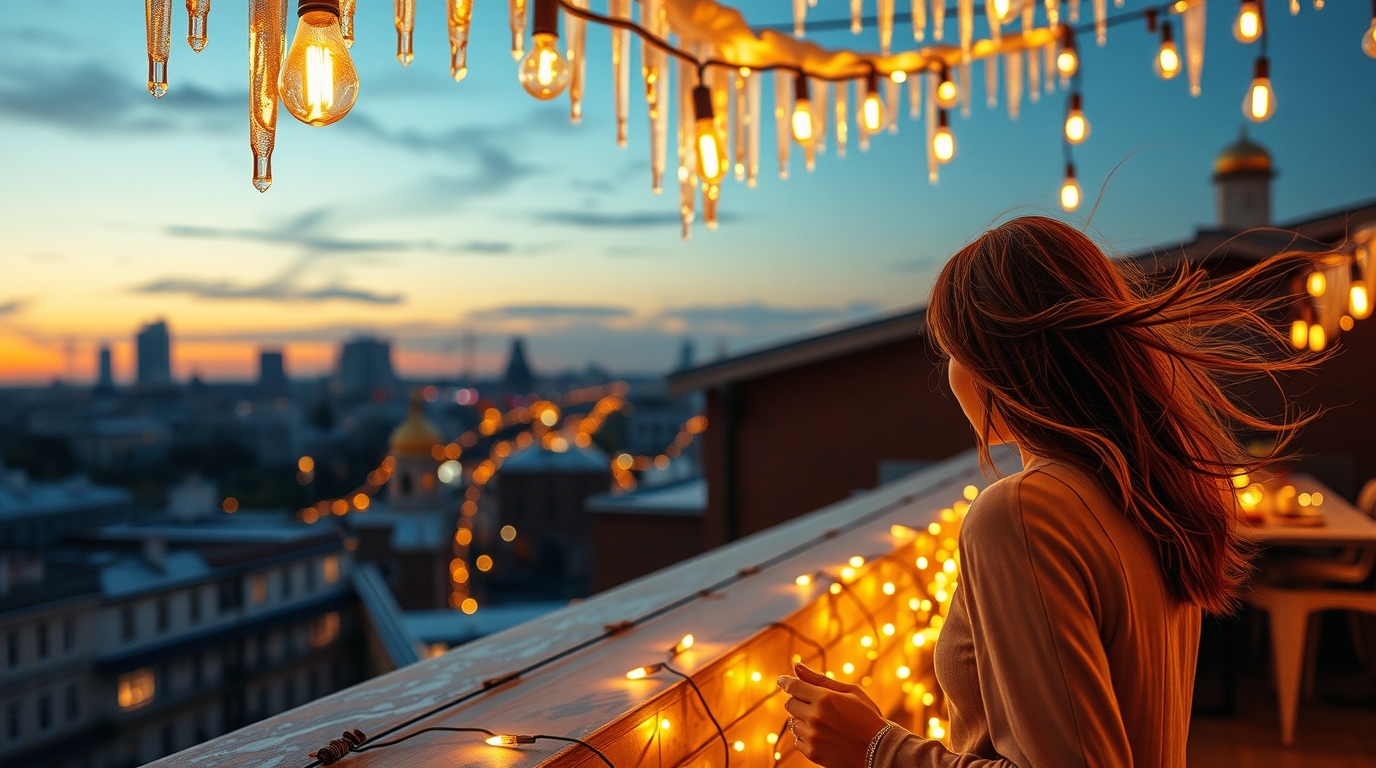 Инновационная гирлянда ' Тающие сосульки'