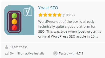 разряд   , установите и активируйте WordPress SEO Yoast