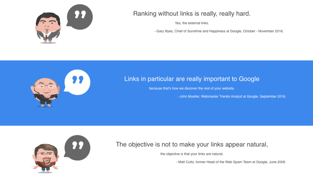 Поскольку Google подтвердил, что ссылки являются фактором номер 1 для ранжирования, получение SEO-ссылок стало приоритетом для умных менеджеров по маркетингу