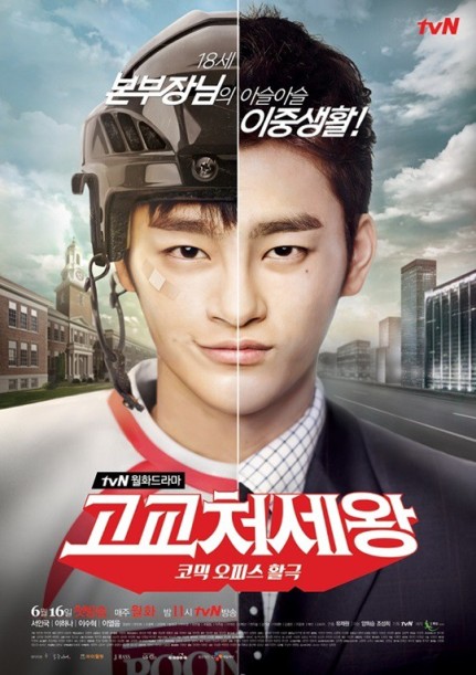 Недавно было выпущено комедийное видео для новейшей драмы TVN « Король средней школы» с участием Сео Ин Гука и Ли Ха На