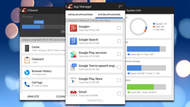 CCleaner на Android